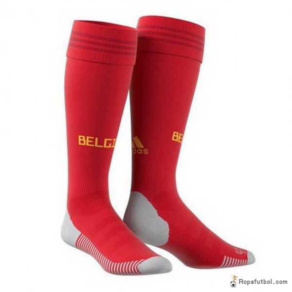 Calcetines Bélgica Replica Primera Ropa 2018 Rojo